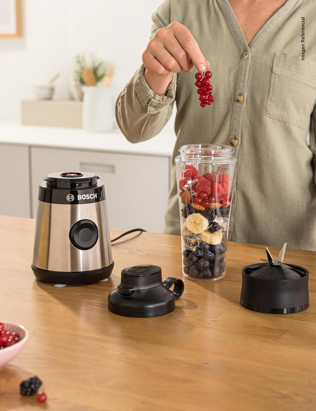 Licuadora MiniBlender  Vita Power Inox 450W Serie 2