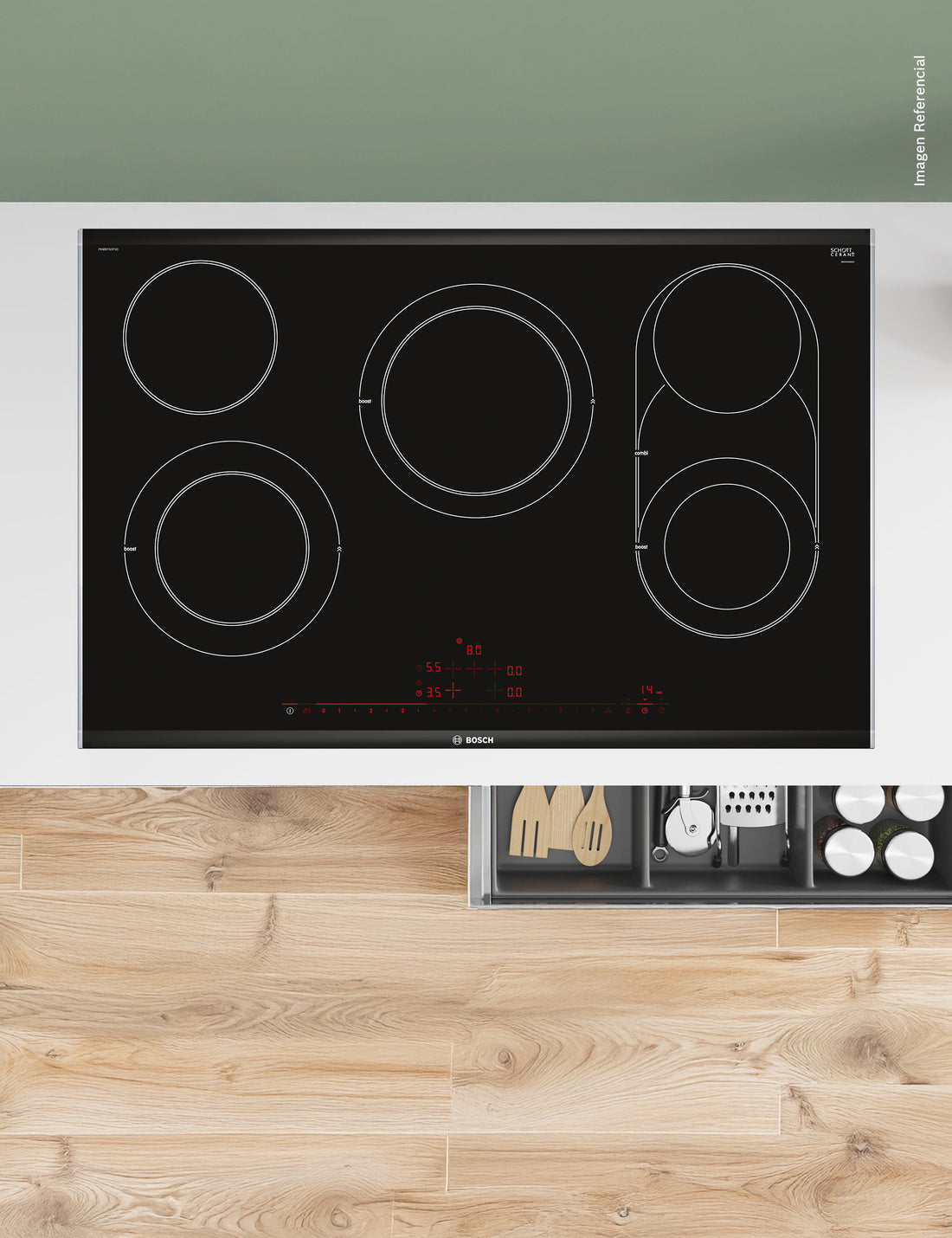 Vitrocerámica de Radiación 80cm Serie 8