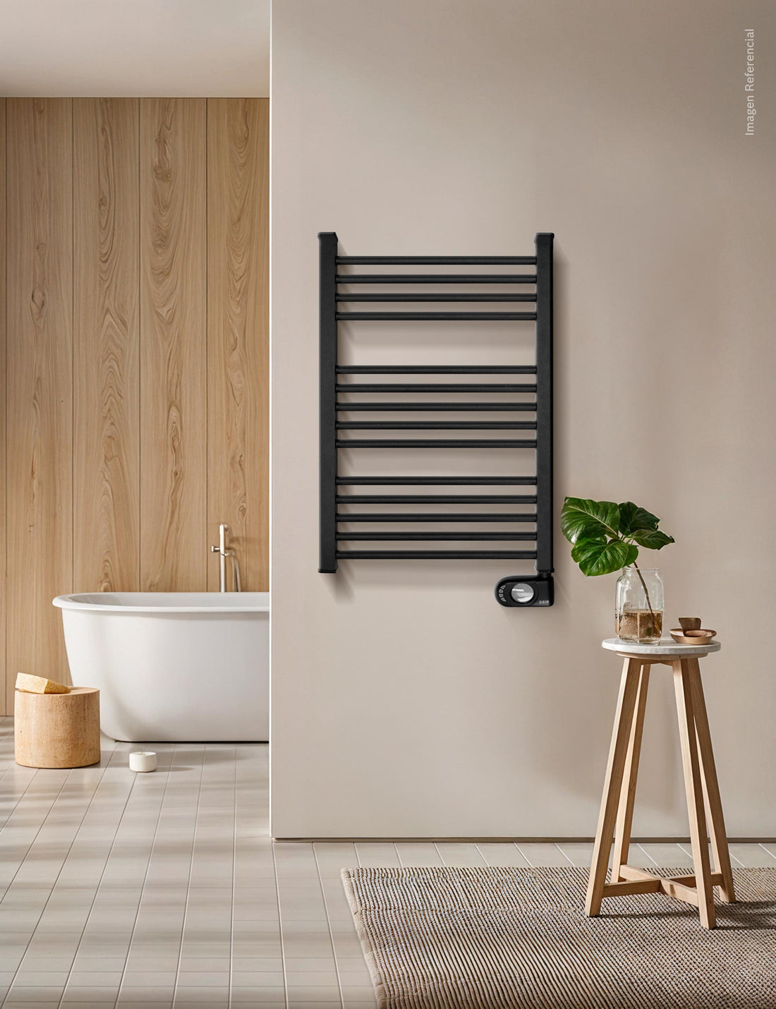 Toallero Eléctrico HJM Noor Negro