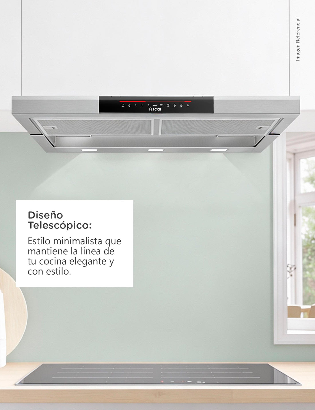 Campana Decorativa Telescópica 90cm Serie 8