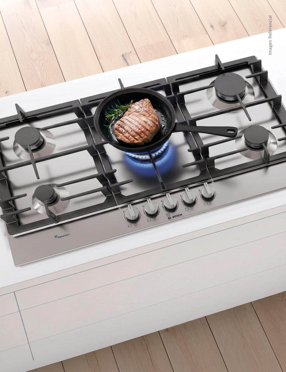 Encimera a Gas 90cm Inox Serie 6