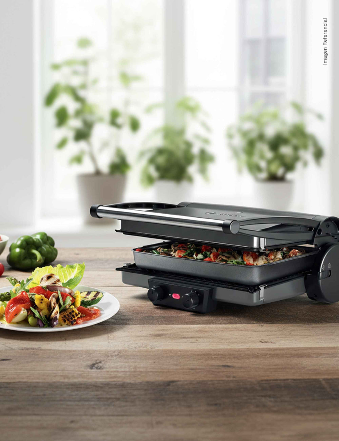 Grill Eléctrico Multifunción Inox