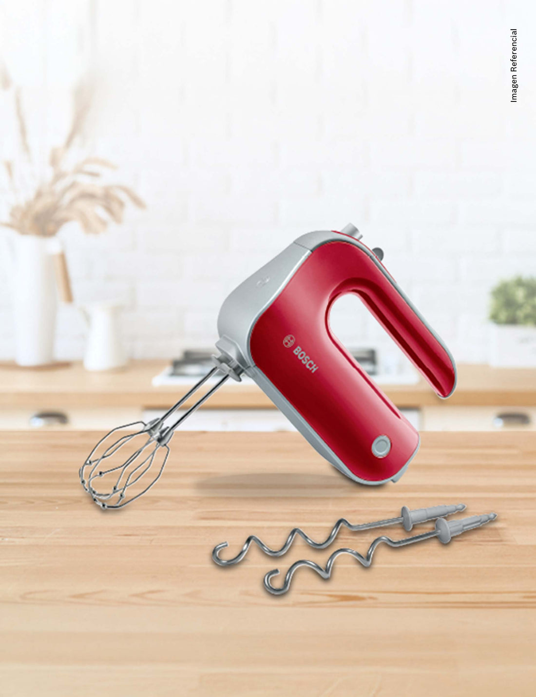 Batidora de Mano Rojo 500W